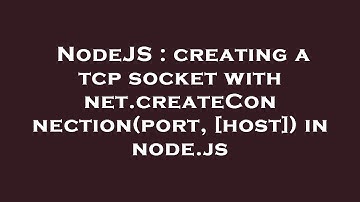NodeJS : creating a tcp socket with net.createConnection(port, [host]) in node.js