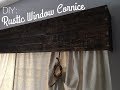 RUSTIC WOOD CORNICE DIY: Made from tongue & groove wood