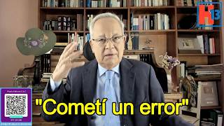 "Cometí un error"