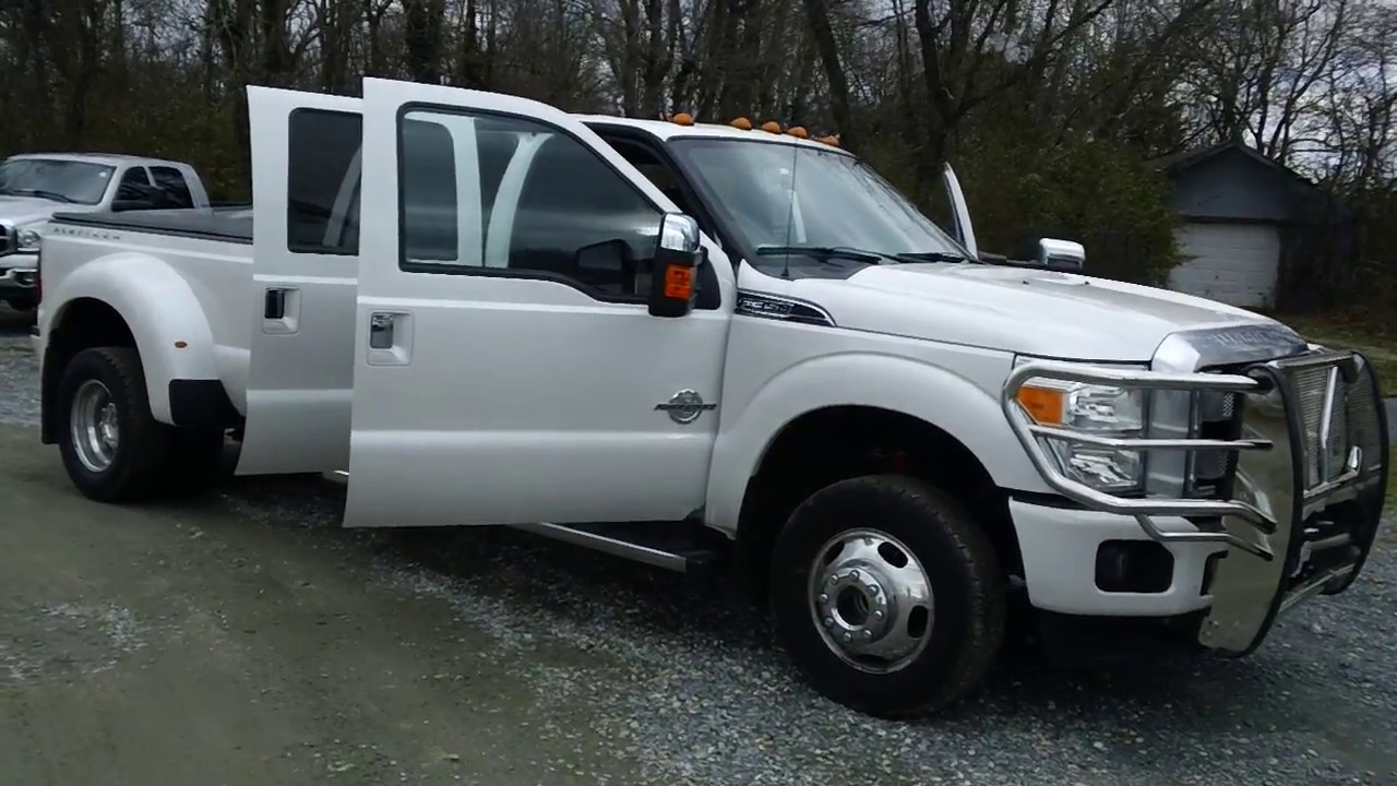 USED FORD F350 DUALLY DIESEL CREW CAB 4WD TRUCK FOR SALE 800 655 3764