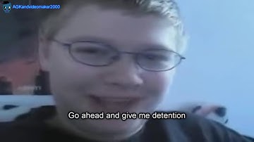 "AGK episode 87 - Angry german kid ignites a riot at school" - (reversed)