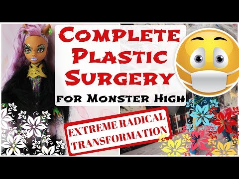 PLASTIC SURGERY FOR MONSTER HIGH DOLLS / Face Remolding, Head Shrinking, Changing Skin Color