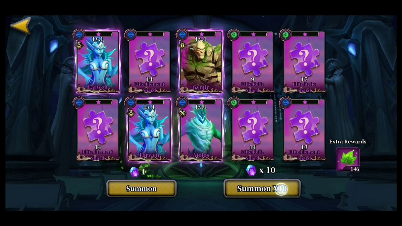 Idle arena evolution legends ser fenum from summon crystal 😍😍