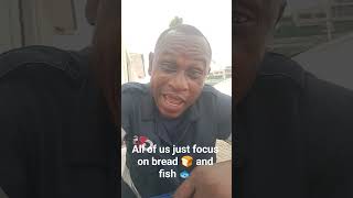 All Of Us Just Focus On Bread And Fish