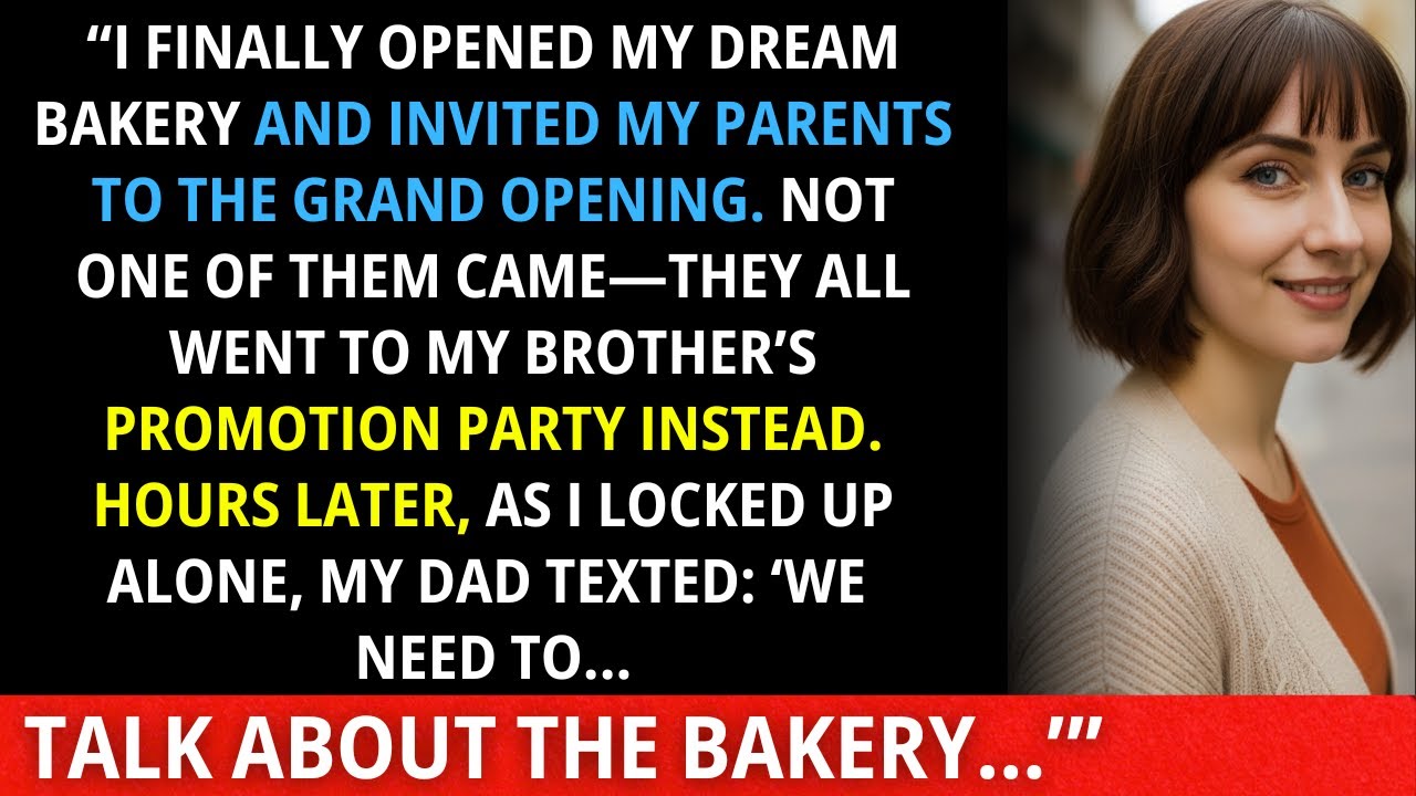 “I FINALLY OPENED MY DREAM BAKERY AND INVITED MY PARENTS TO THE GRAND OPENING. NOT ONE OF THEM CAME.
