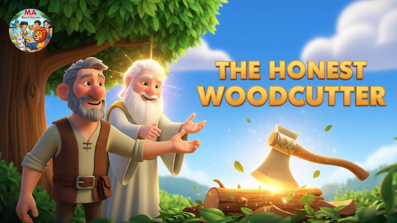 The Honest Woodcutter Story in English: Honesty is the Best Policy ...