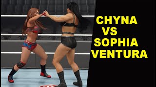 WWE 2K23 Chyna vs Sophia Ventura - No Holds Barred Quiet Match