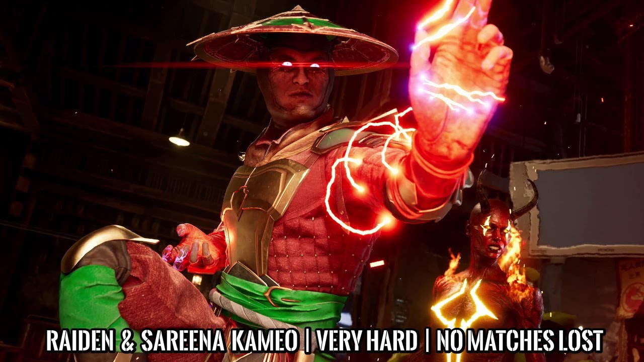 MORTAL KOMBAT 1 | RAIDEN & Sareena Kameo | Champion Tower | VERY HARD ...