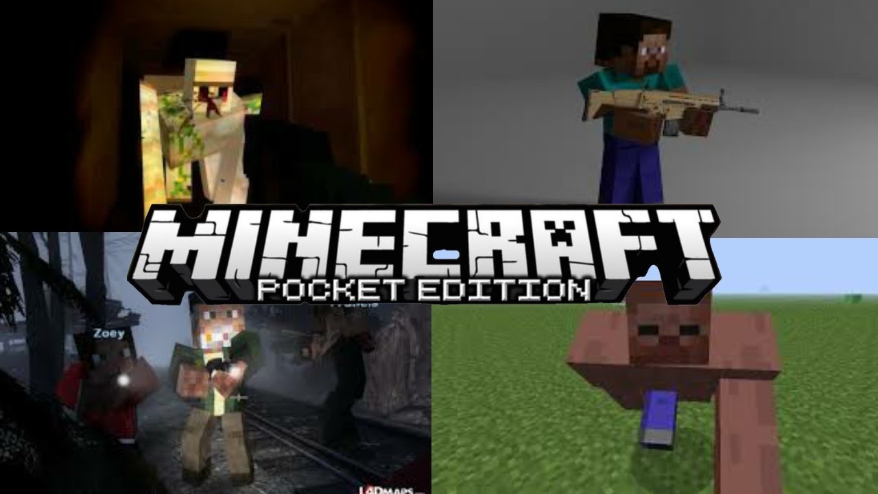 Minecraft L4d Mod Java LEFT 4 DEAD MOD EPICO (MOD) DE ZOMBIS MOD REAL-MODS PARA MINECRAFT PE 1 ...