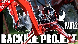 BACKHOE PROJECT, part: 2 FIXING the BASE to the TRACTOR!