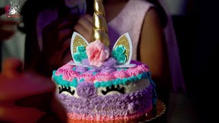 Unicorn Birthday Cake Decorating Idea First Time Trying (Beginner) screenshot 5