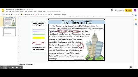 Reading Assignment Example   Google Slides