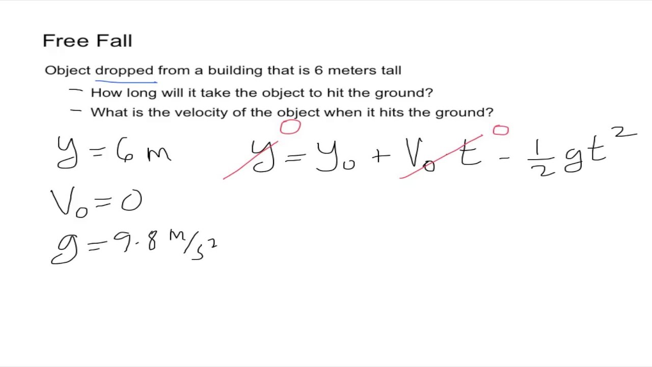 Free Fall Practice Problems - YouTube