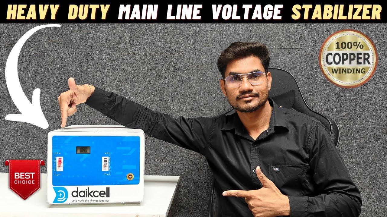 Best Main Line Voltage Stabilizer in India I Daikcell 15 KVA Main Line Voltage Stabilizer for Home