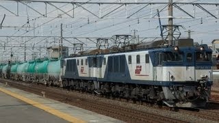 5875レ　EF64-1011+EF64-1018重連タンク車貨物列車　清洲通過
