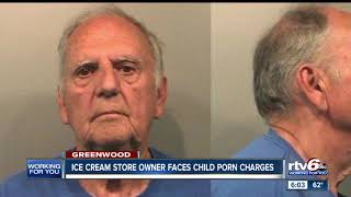 Ice cream store owner faces child porn charges