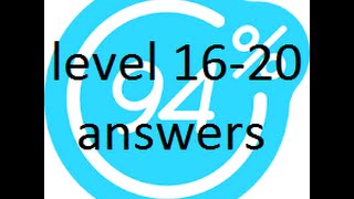 94% game answers for 16-20 levels (android) screenshot 3