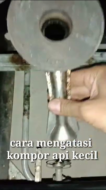 cara memperbaiki kompor rinnai api kecil