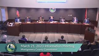 March 21, 2023 Montgomery County Commission Information Meeting