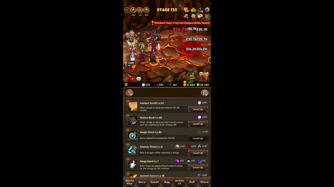 Idle Game - Everybody's RPG Gem Spending - Buy Speedy Shoes For Faster Rebirth