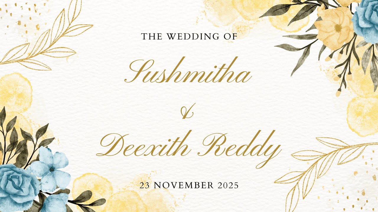 Deexith || Wedding Ceremony || Sushmitha With Deexith Reddy || - YouTube