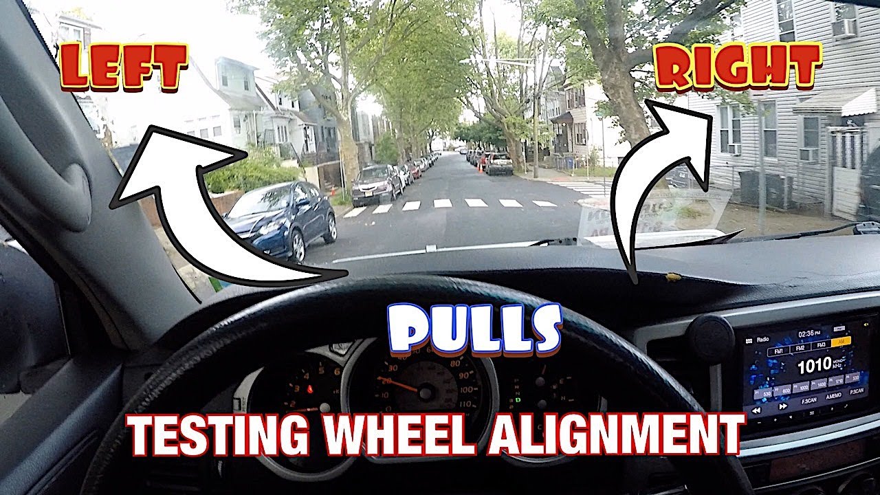 how to test if your car has bad wheel alignemnt - YouTube