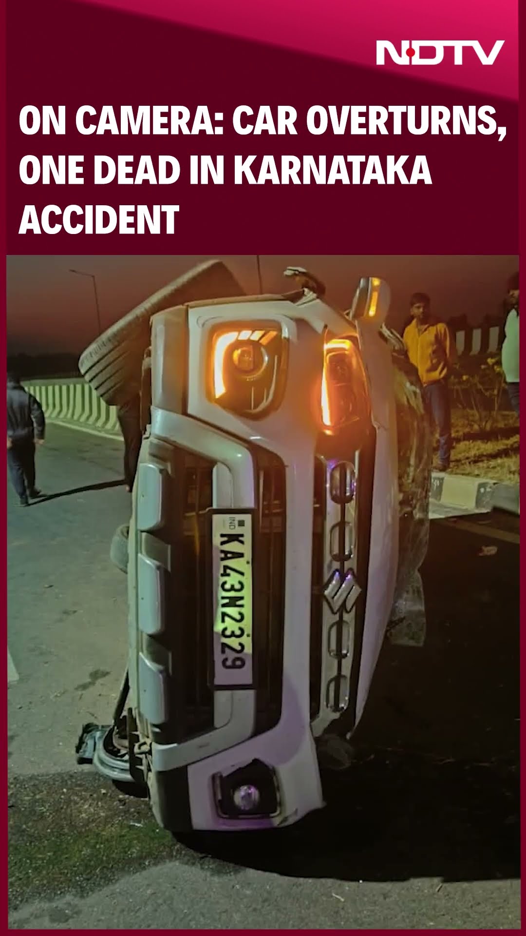 On Camera, 1 Killed As Speeding Car Hits Divider, Flips Over 4 Times