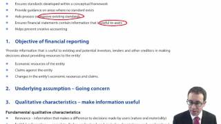 ACCA P2 IASB Conceptual Framework - Objective of financial reporting