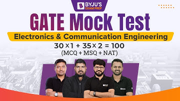 GATE 2024 Electronics & Communication Engineering LIVE Mock Test | Free GATE ECE Mock Test #BYJUS