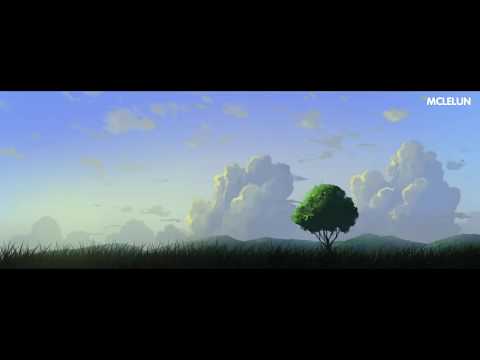 Landscape Painting Using Default Photoshop Brush