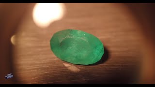 Live gem cutting Zambian Emerald