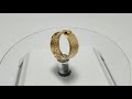 ANEL ALIANÇA PAI NOSSO OURO 18K