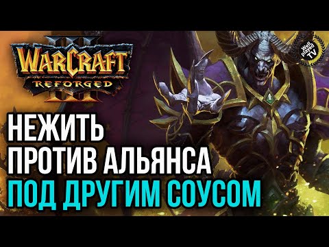 Видео: НЕЖИТЬ ПРОТИВ АЛЬЯНСА ПОД ДРУГИМ СОУСОМ: Warcraft 3 Reforged