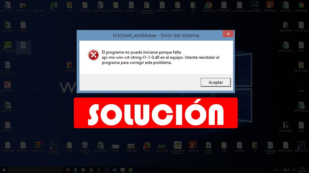 New SOLUCIÓN - El programa no puede iniciarse porque falta api-ms-win-crt-runtime-l1-1-0.dll