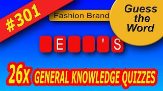 How Good Is Your General Knowledge? 26x Guess The Word Quizzes, Brain Training.