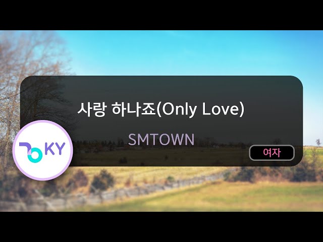 사랑 하나죠(Only Love) - SMTOWN (KY.83325) / KY KARAOKE class=