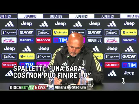 Video Juventus - Spalletti: Una gara così non può finire 1-0