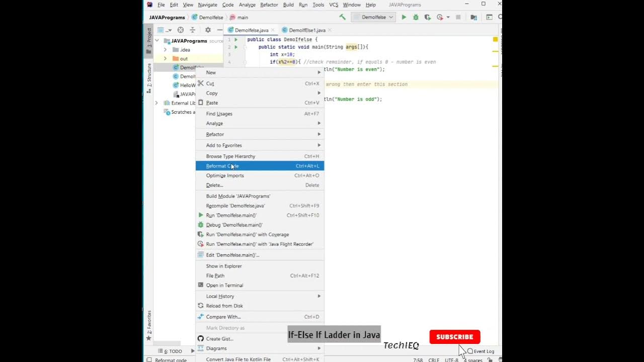 Java Conditional Statements | Java if else statement #java #javabasics ...