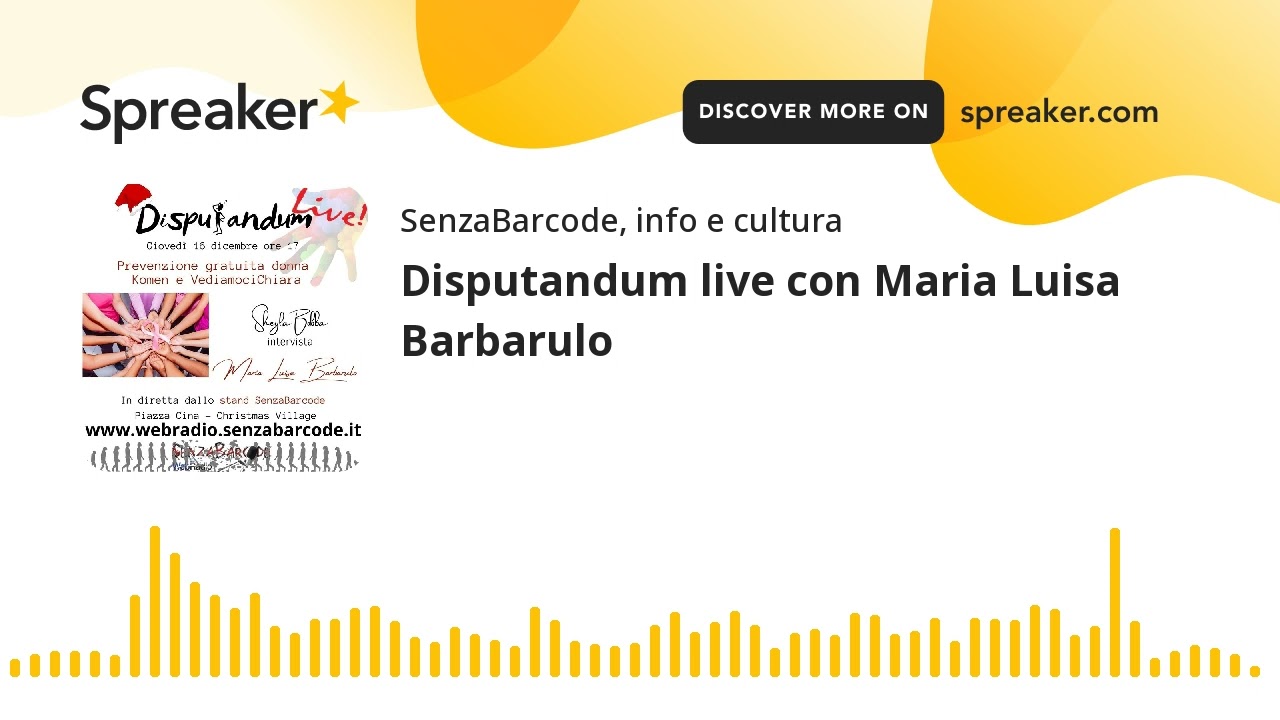 Disputandum live con Maria Luisa Barbarulo