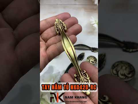 Tay Nắm Cửa Tủ Cao Cấp Bằng Đồng NK042D-RC