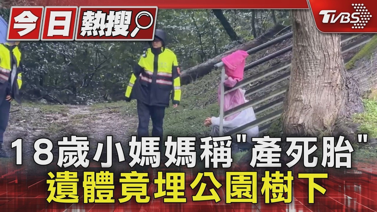 18歲小媽媽稱「產死胎」 遺體竟埋公園樹下｜TVBS新聞 @TVBSNEWS01