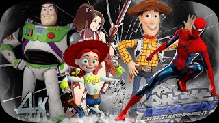 Team Battle ( Woody , Wendy , Buzz , Mai & Spiderman) Ultra Hard UHD 4K 60 FPS