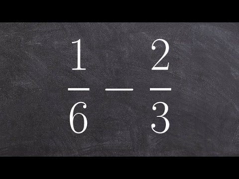 Come per sottrarre le frazioni con denominatori differenza e risposte negative