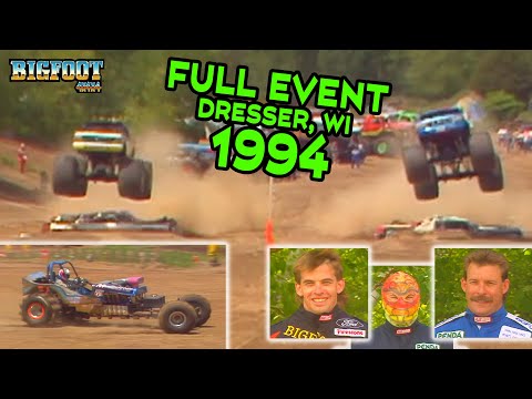FULL EVENT Dresser, WI 1994 - 2 BIGFOOT Monster Trucks + SNAKE BITE