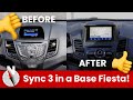 2011 to 2019 Base Ford Fiesta MK7 Sync 3 Upgrade