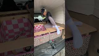 Van bed frame is finally done 🫣 #diy