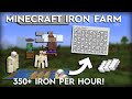 Minecraft Easiest 3 Villager Iron Farm - 350+ Per Hour - 1.16