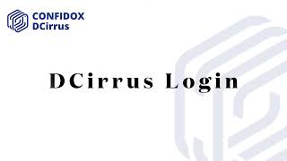 How to Login | DCirrus Demo