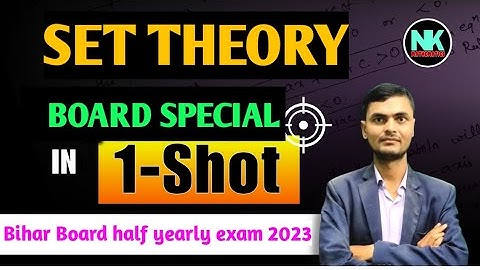 Complete Set theory for class-11th in one video