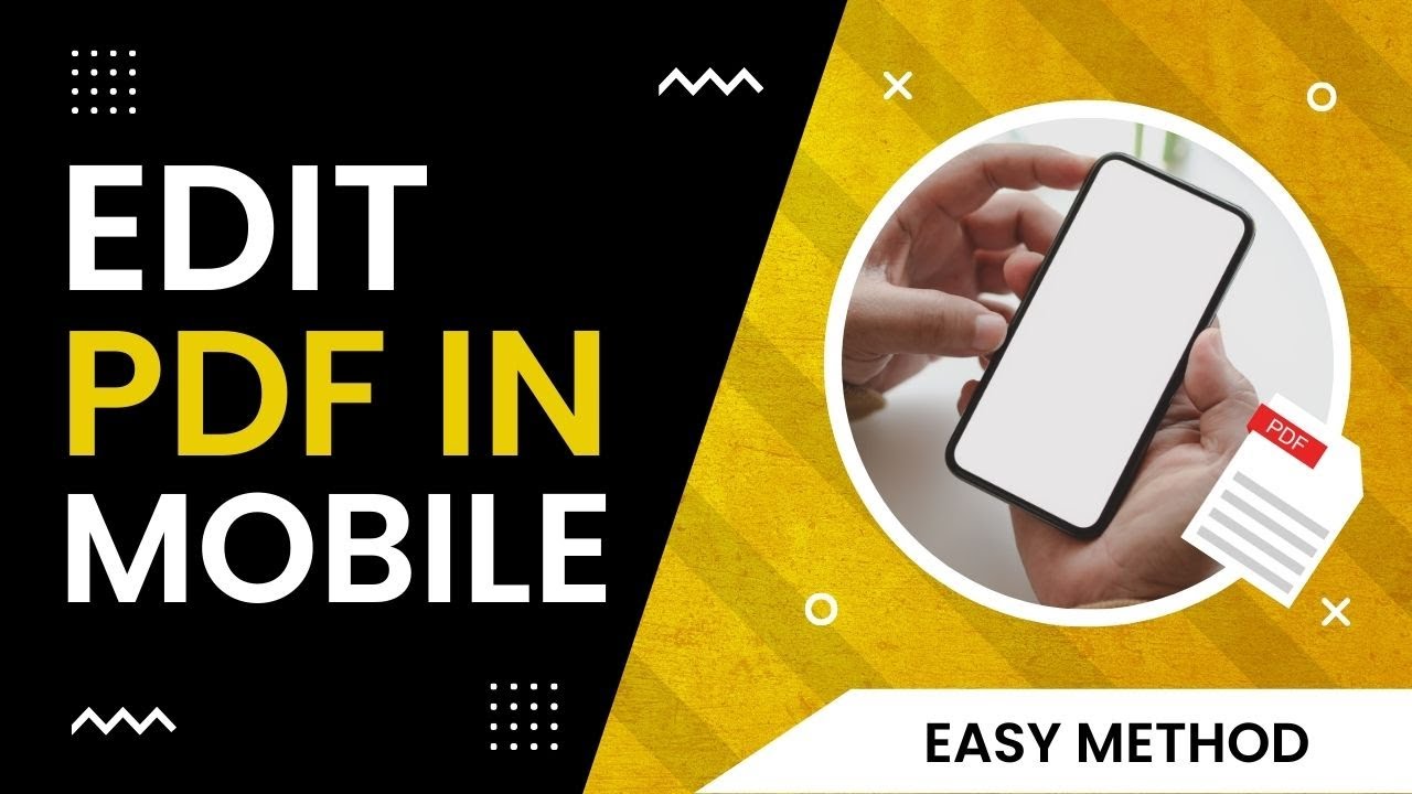 How to Edit PDF File in Mobile - YouTube